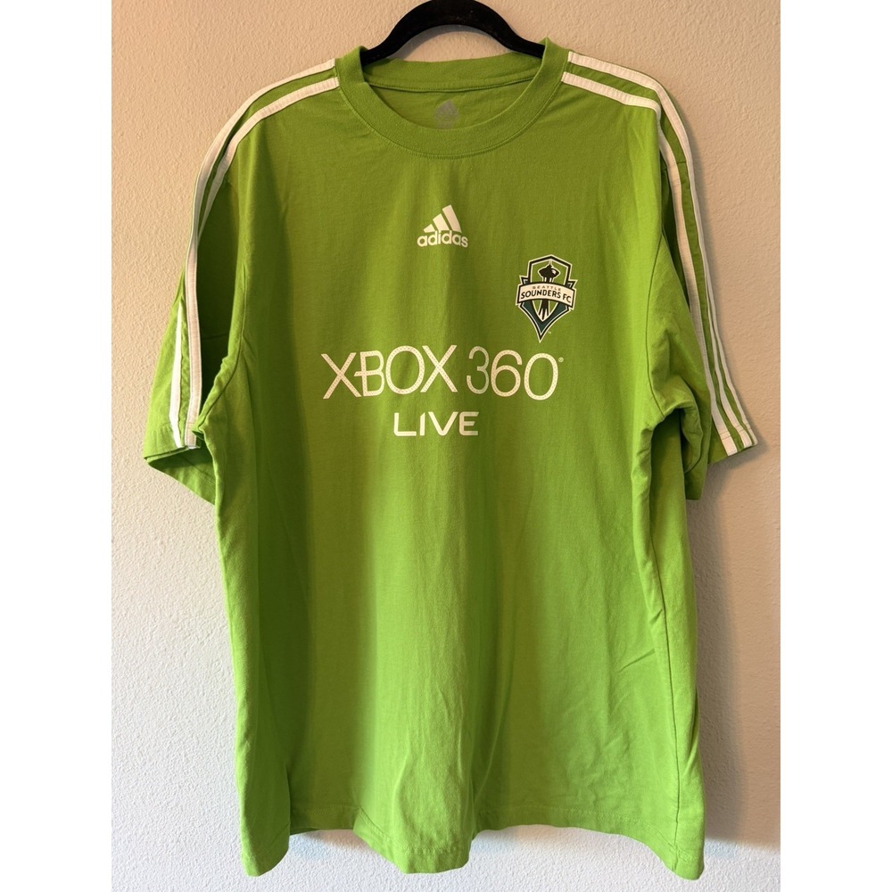 Adidas Seattle Sounders FC2009 Inaugural Season Tshirt Xbox 360 Live Size XL